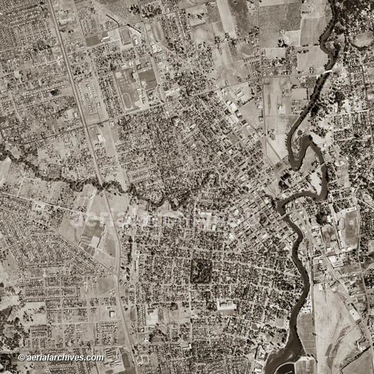 © aerialarchives.com  aerial photograph of Napa, CA, 1958,
AHLV2008